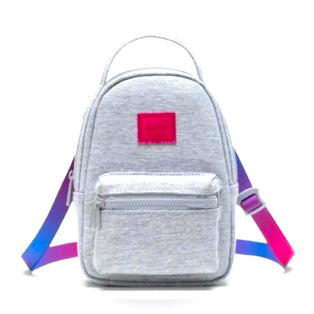 New Herschel Supply Co. Mini Nova Gradient Crossbody Backpack Light Grey Pink
